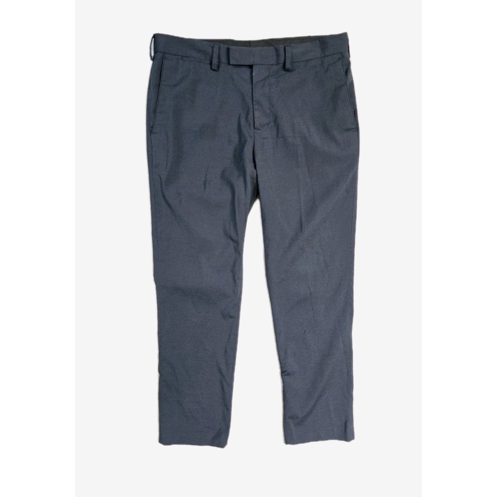 louis raphael Tailored Dress Pants 34x30 Navy Blue Slim Fit